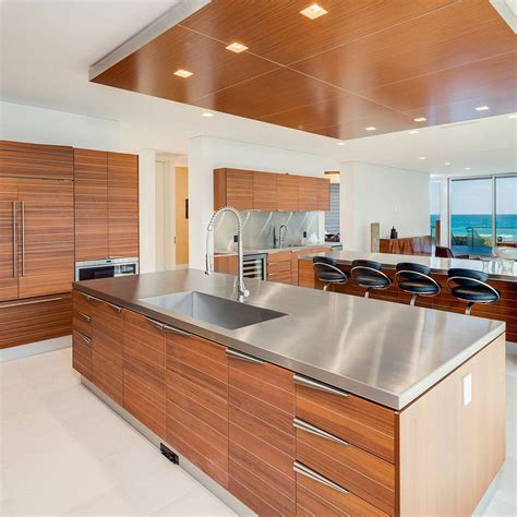 stainless steel countertops and white cabinets|stainless steel countertop pros and cons.